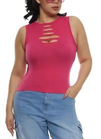 Plus Seamless Laser Cut Tank Top