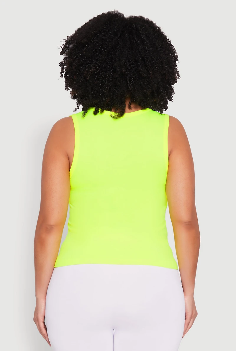 Plus Seamless Square Neck Tank Top