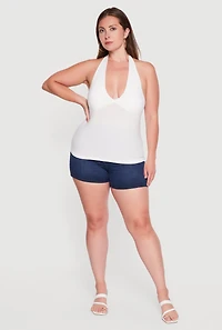 Plus Plunge Halter Top