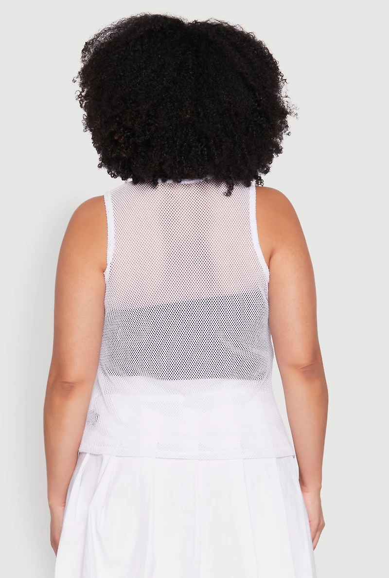 Womens Plus Size Queen 08 Original Champions Tank Top, White, Size 2X