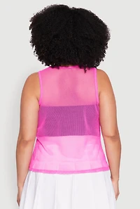 Womens Plus Size Queen 08 Original Champions Tank Top, Pink, Size 1X