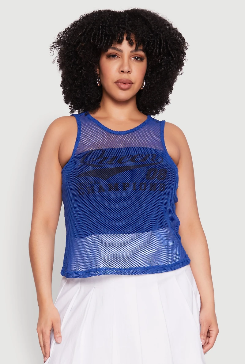 Womens Plus Queen 08 Original Champions Tank Top, 1X
