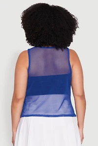 Womens Plus Size Queen 08 Original Champions Tank Top, Blue, Size 3X