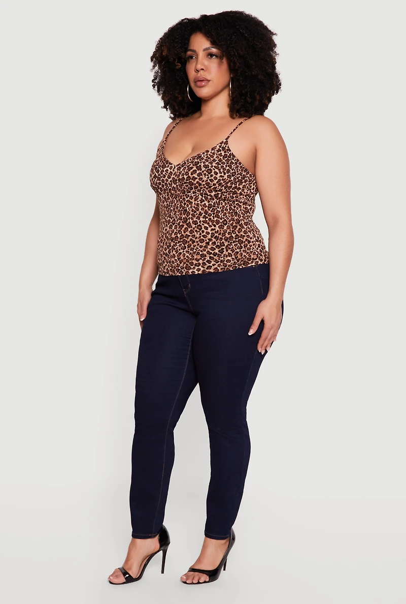 Plus Leopard Print Cami