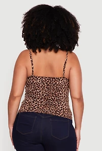 Plus Leopard Print Cami
