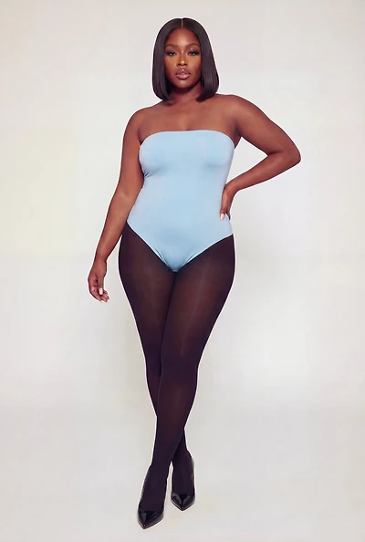 Plus Solid Tube Bodysuit