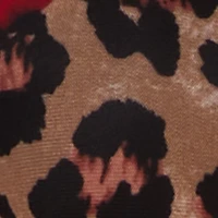 Plus Patterned Mesh Long Sleeve Bodysuit