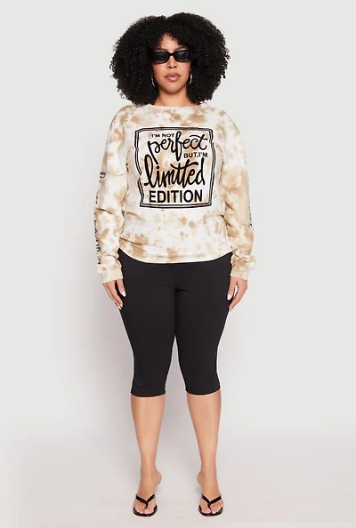 Plus Limited Edition Velvet Burnout Sweatshirt