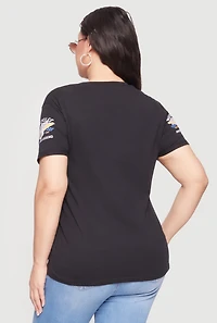 Plus Motorcycle Racing Team American Legend Tee