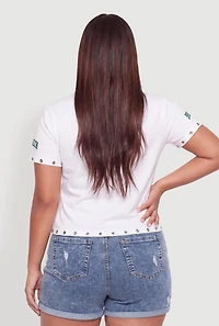 Plus Grommet Detail Brooklyn Graphic Tee