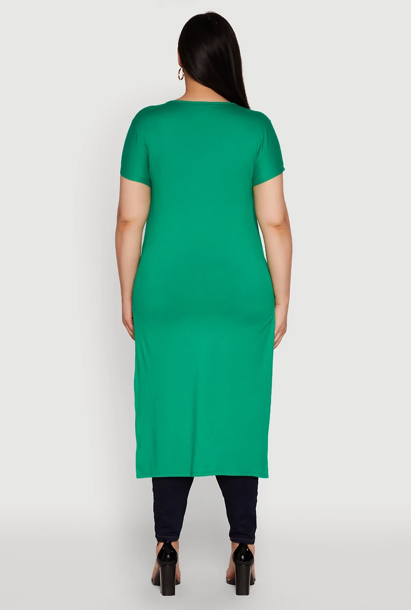 Womens Plus Hustle Like A Boss Live Queen Maxi Top,