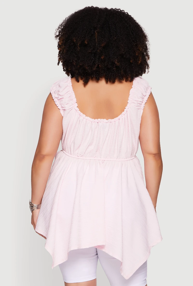 Plus Babydoll Tunic Top