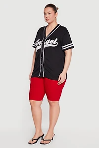 Plus Angel Baseball Jersey