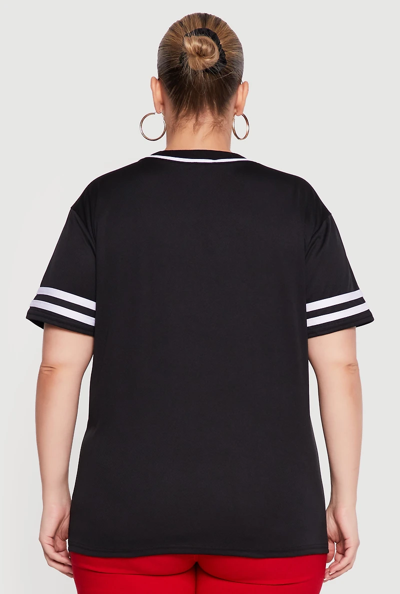 Plus Angel Baseball Jersey