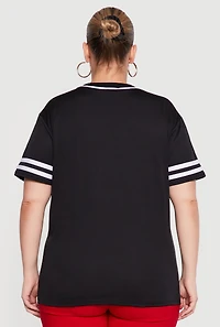 Plus Angel Baseball Jersey