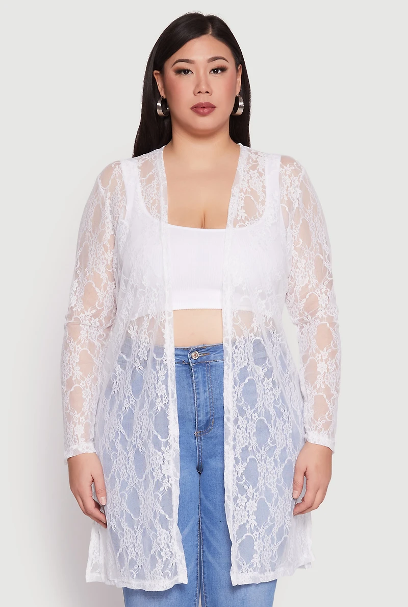 Plus Lace Duster