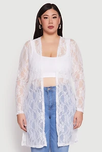 Plus Lace Duster