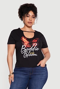 Plus Baddie Full Bloom Graphic Tee