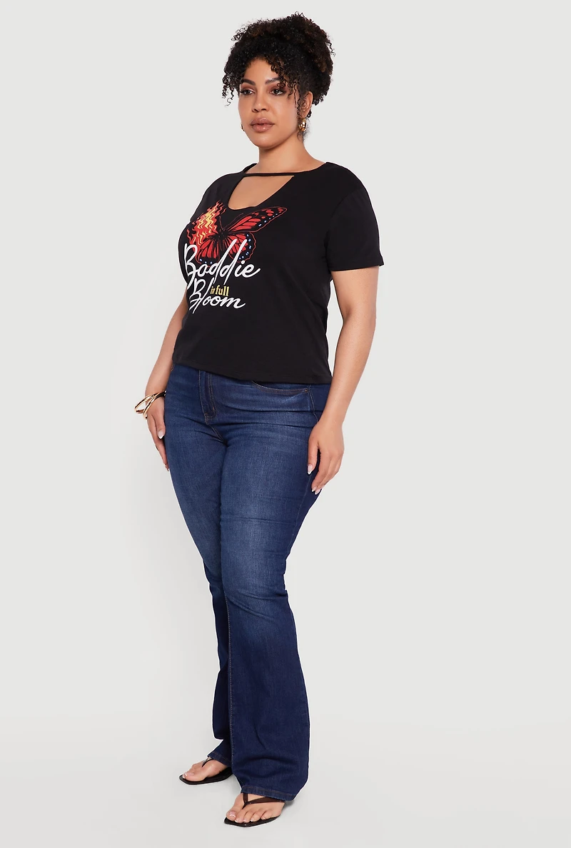 Plus Baddie Full Bloom Graphic Tee