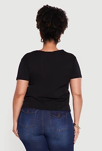 Plus Baddie Full Bloom Graphic Tee