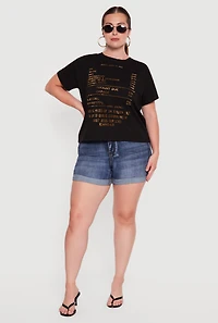 Plus Jesus Paid It All Rhinestone Graphic T-Shirt