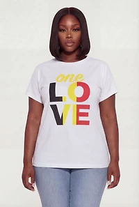 Plus One Love Graphic Tee