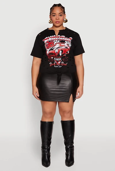 Plus Wild Soul Knot Front Graphic Tee