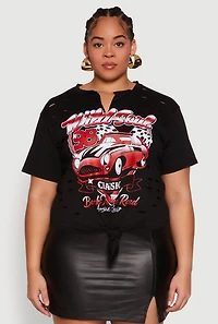 Plus Wild Soul Knot Front Graphic Tee