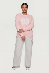 Plus 83 NYC Graphic Print Sweatshirt