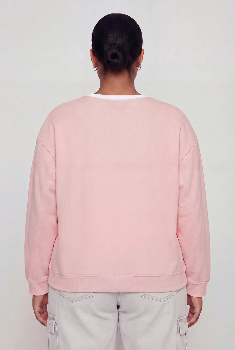 Plus 83 NYC Graphic Print Sweatshirt