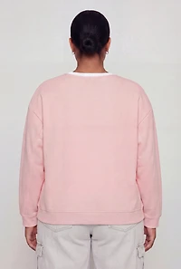 Plus 83 NYC Graphic Print Sweatshirt