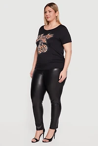 Plus Rhinestone Lucky Cherry Graphic Tee