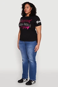 Plus Sequin Blessed Everyday Graphic Tee