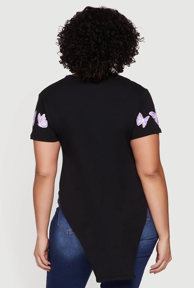 Plus God Is Within Her She Will Not Fail Knot Front Tee