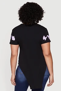Plus God Is Within Her She Will Not Fail Knot Front Tee