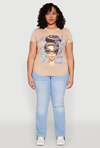 Plus Mineral Wash She Is Graphic Tee