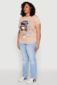 Plus Mineral Wash She Is Graphic Tee