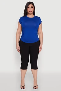Plus Side Ruched Tee
