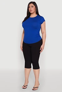 Plus Side Ruched Tee