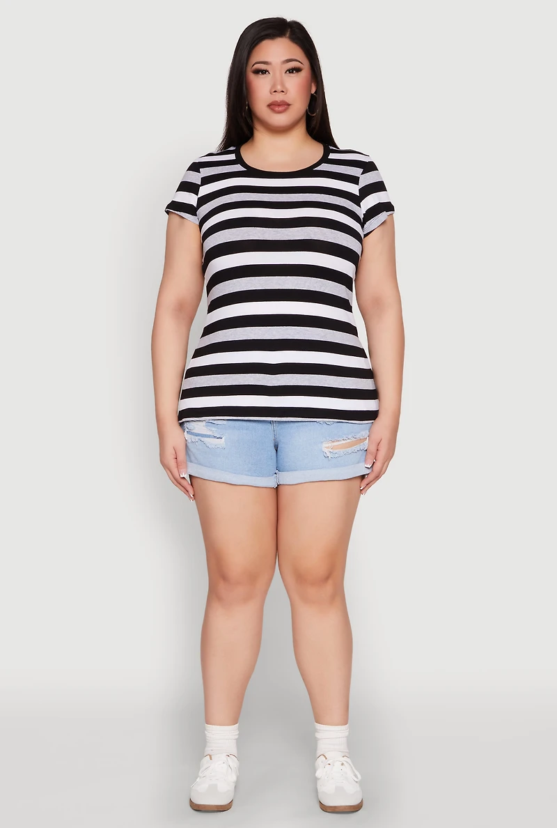 Plus Striped Tee