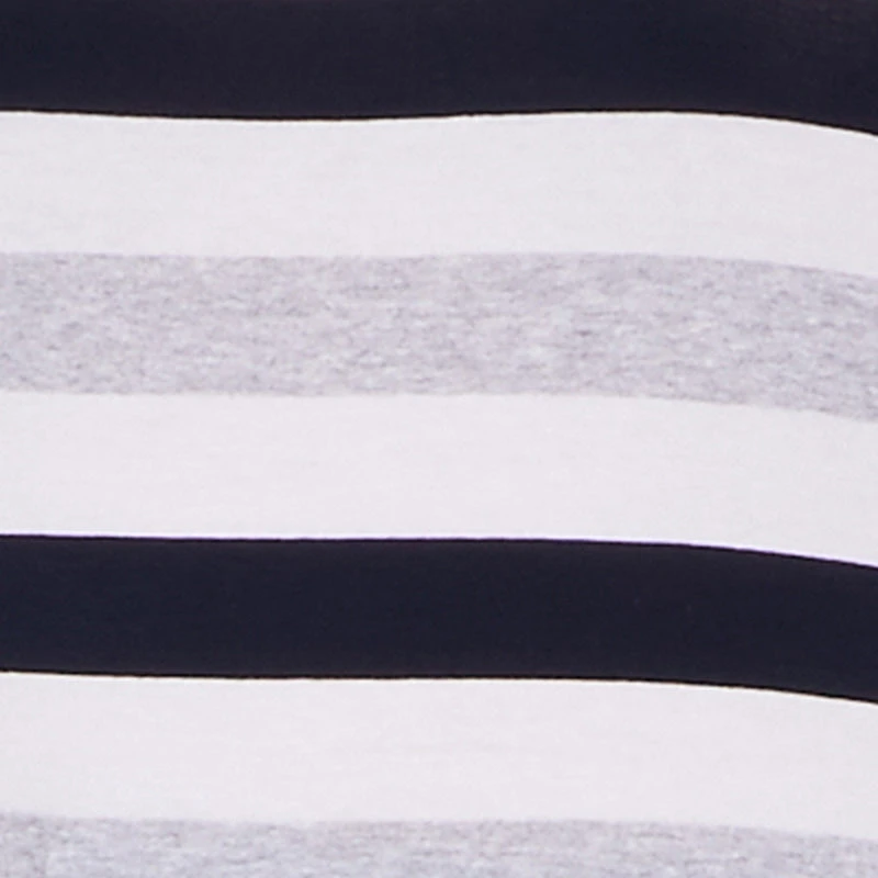 Plus Striped V Neck Tee