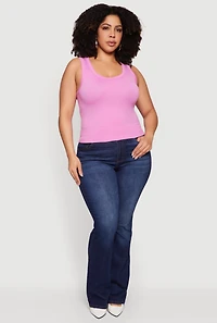 Plus Seamless Scoop Neck Tank Top