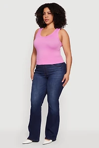Plus Seamless Scoop Neck Tank Top