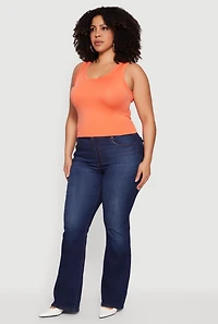Plus Seamless Scoop Neck Tank Top