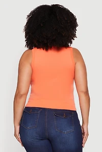 Plus Seamless Scoop Neck Tank Top