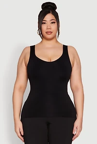 Plus Seamless Shelf Bra Tank Top