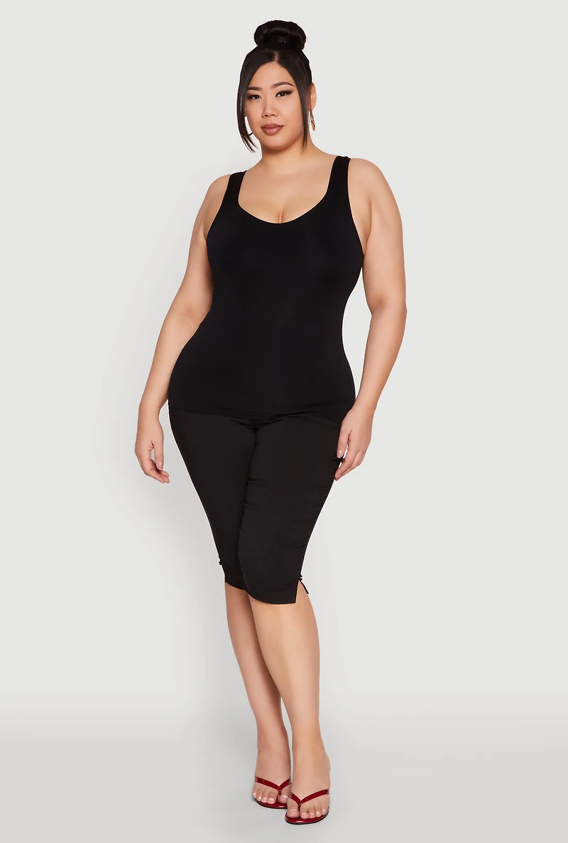 Plus Seamless Shelf Bra Tank Top
