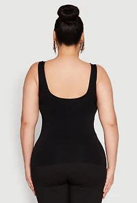 Plus Seamless Shelf Bra Tank Top
