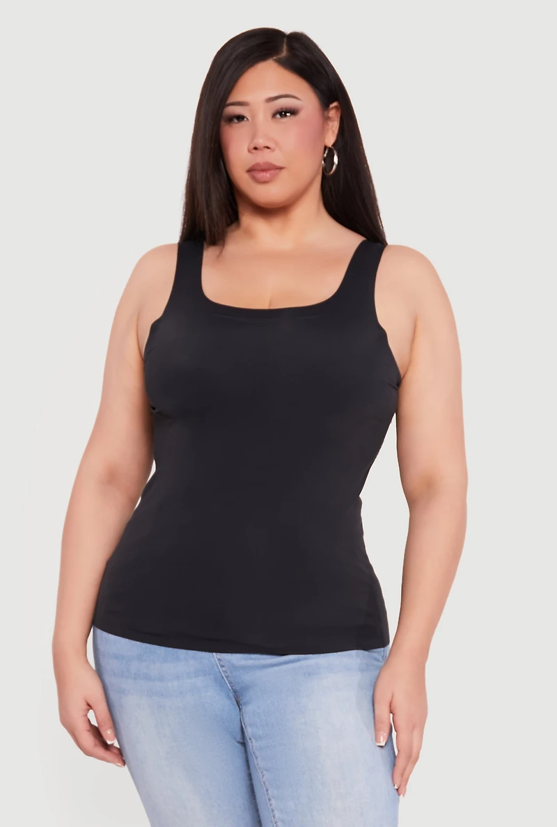 Plus Seamless Double Layered Tank Top