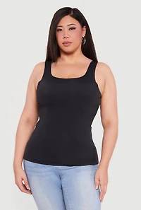 Plus Seamless Double Layered Tank Top